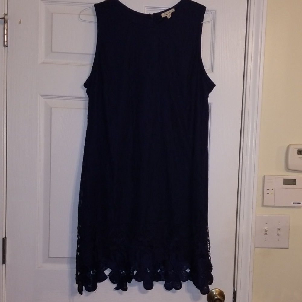 Ladies blue lace dress
